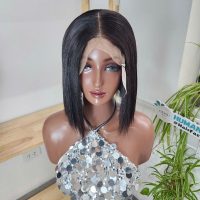 10 inches Bob Human Hair HD Lace Closure Wig