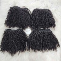 Natural Afro Kinky Curly Hair Bundles