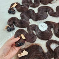 Best Vietnamese Deep Wave Weft Hair Extensions – Natural Brown100% Human Hair