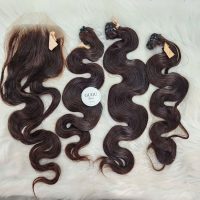 Best Vietnamese Deep Wave Weft Hair Extensions – Natural Brown100% Human Hair