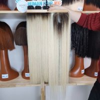 Vietnamese Bone Straight Human Hair Bundles with Frontal - 100% Raw Human Hair Wholesale 5 Bundles With Closure Human Hair
