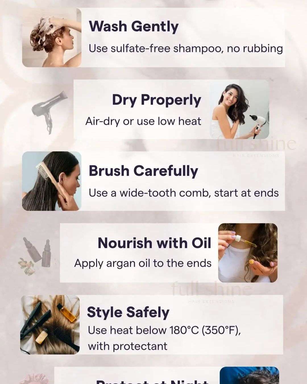 Care Tips for Hair Extensions on Natural Hair