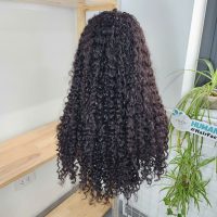 Deep Curly Human Hair Lace Frontal Wig - High Quality Vietnamese Curly Virgin Hair