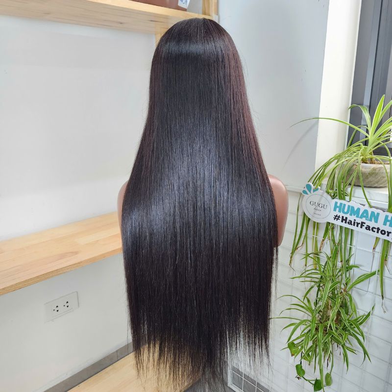 Extra Long Vietnamese Straight Hair Lace Wig - Luxury Human Hair