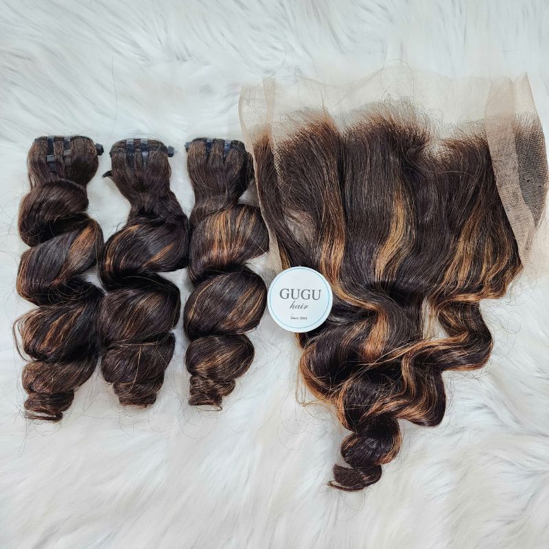 GUGU HAIR – Raw Vietnamese Human Hair Wig 129 Weft hair – Loose Wave – Ombre color – Vietnamese Hair Factory, Best Quality Hair From Vietnam