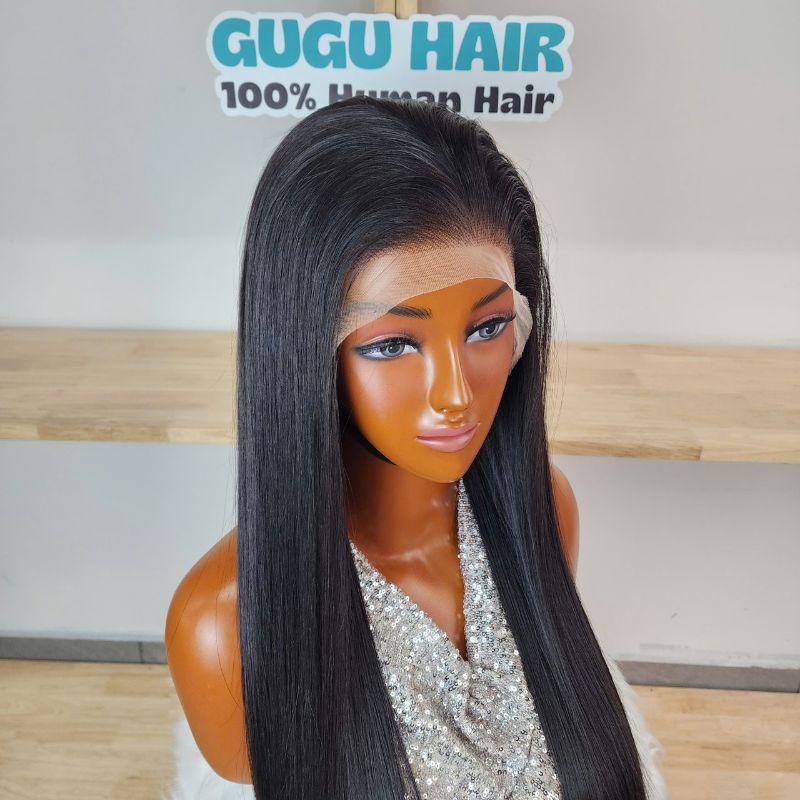 Bone Straight Human Hair Wig 26 inches