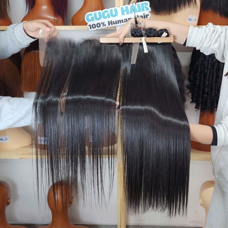 GUGU HAIR – Raw Vietnamese Human Hair Wig 125 Top-quality | 100% Raw Hair - BONE STRAIGHT VIETNAM HAIR
