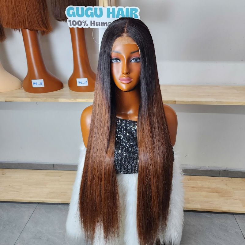Long Vietnamese Virgin Human Hair Wig for Black Women