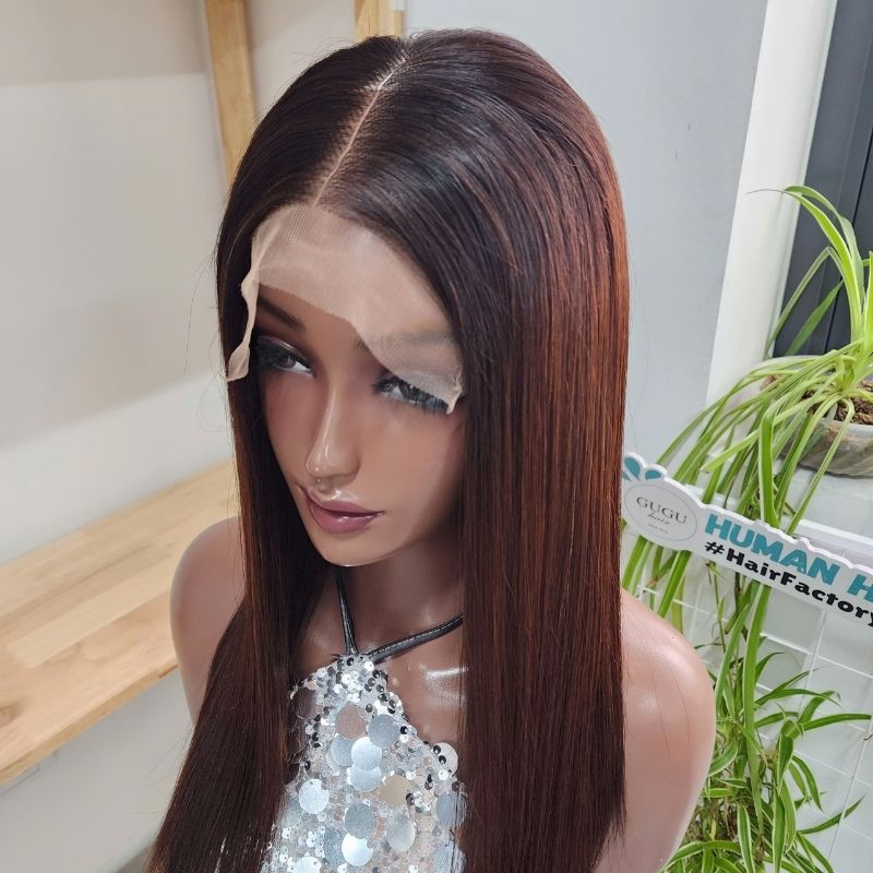 Top Wig Collections for Every Season – From Summer Shine to Winter Glow 7 Human Hair Bone Straight Hair Wigs Burgundy