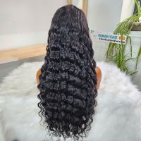 Premium Deep Wave Human Hair Wig with Closure | GUGU HAIR 5 Human Hair Natural Women Deep Wave Closure Wig