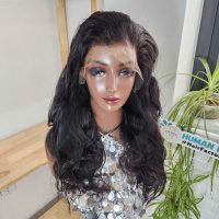Luxury Body Wave Human Hair Lace Front Wig - Natural Black Vietnamese Virgin Hair
