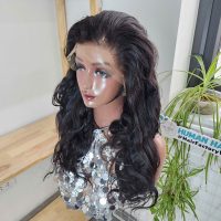 Luxury Body Wave Human Hair Lace Front Wig - Natural Black Vietnamese Virgin Hair