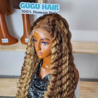 Piano Highlight Deep Wave Lace Frontal Wig