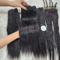 Wholesale Kinky Straight Natural Color Best Vietnamese Hair