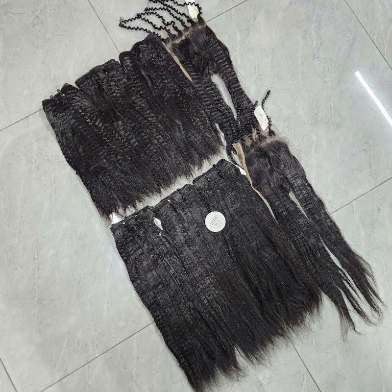Wholesale Kinky Straight Natural Color Best Vietnamese Hair