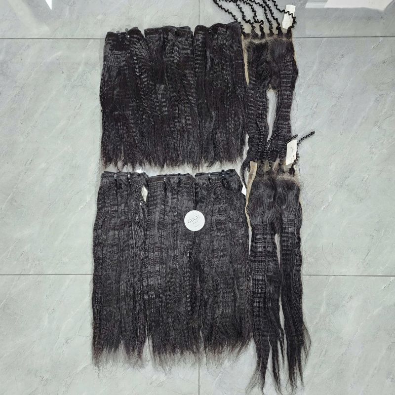 Wholesale Kinky Straight Natural Color Best Vietnamese Hair