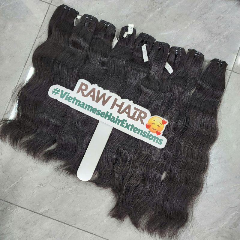 GUGU HAIR – Raw Vietnamese Human Hair Wig 122 Wholesale Vietnamese Natural Wave Raw Hair Weft Double Drawn Human Hair Extensions 2