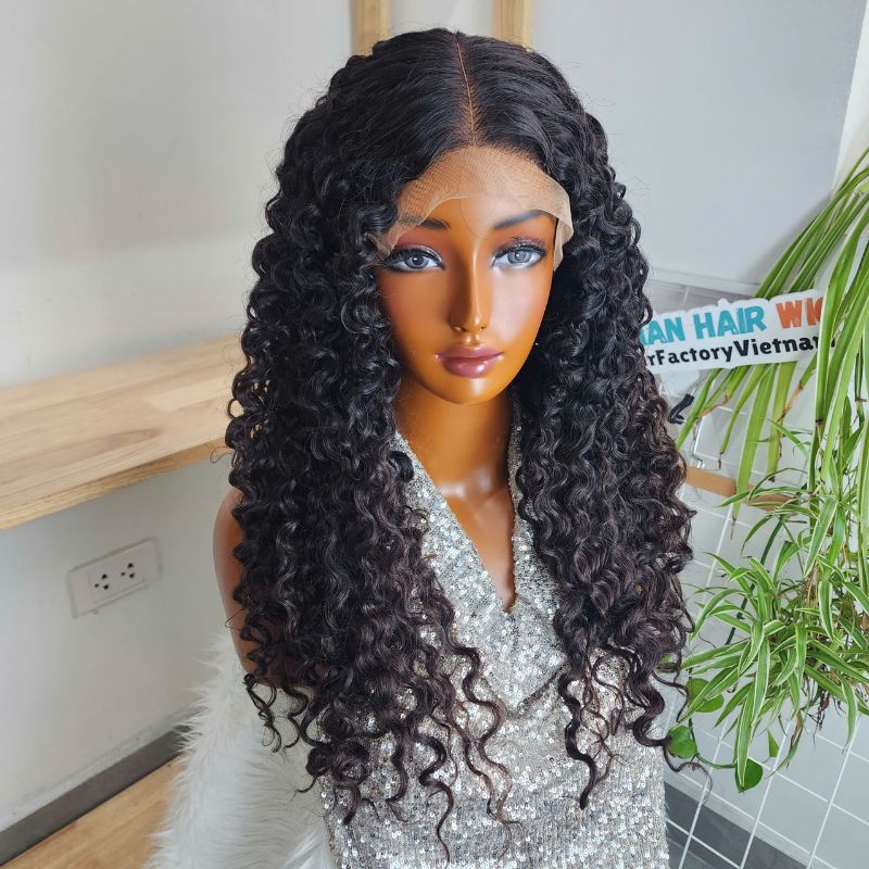 Wholesale Vietnamese Super Double Drawn Human Hair Burmese Curly