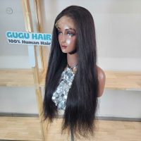 Natural Straight Raw Vietnamese Human Hair Wig 13x4 Frontal Swiss Lace