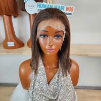 13X4 Straight #4 Brown Bob Wig Human Hair Glueless Lace Frontal Wigs | GUGU Hair 2 13X4 Straight #4 Brown Bob Wig Human Hair Glueless Lace Frontal Wigs