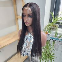 26 Inch Bone Straight Lace Closure Wig – Luxury Vietnamese Human Hair