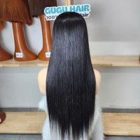 30 Inches Natural Black Bone Straight Wig Human Hair