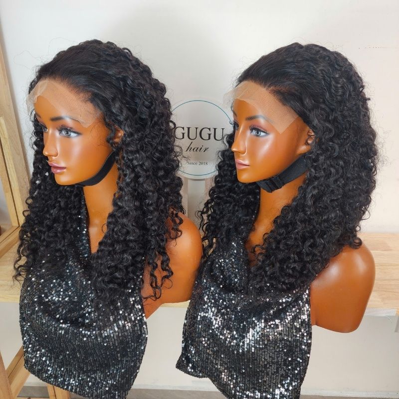Vietnamese Hair 91 Burmese Curly Human Hair Closure Wig Lace Natural Colo