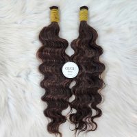 Deep Wave Bulk Human Hair For Braiding - Best Bulk Hair Extensions 5 Bulk Human Hair For Braiding D4#/30 Deep Wave