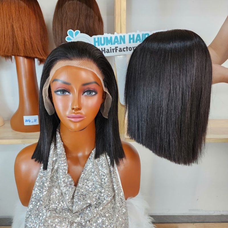 Best-Selling Front Lace Wigs Human Hair for Everyday Wear 3 Wholesale Transparent 13X4 Lace Front Straight Short Bob Wigs Human Hair