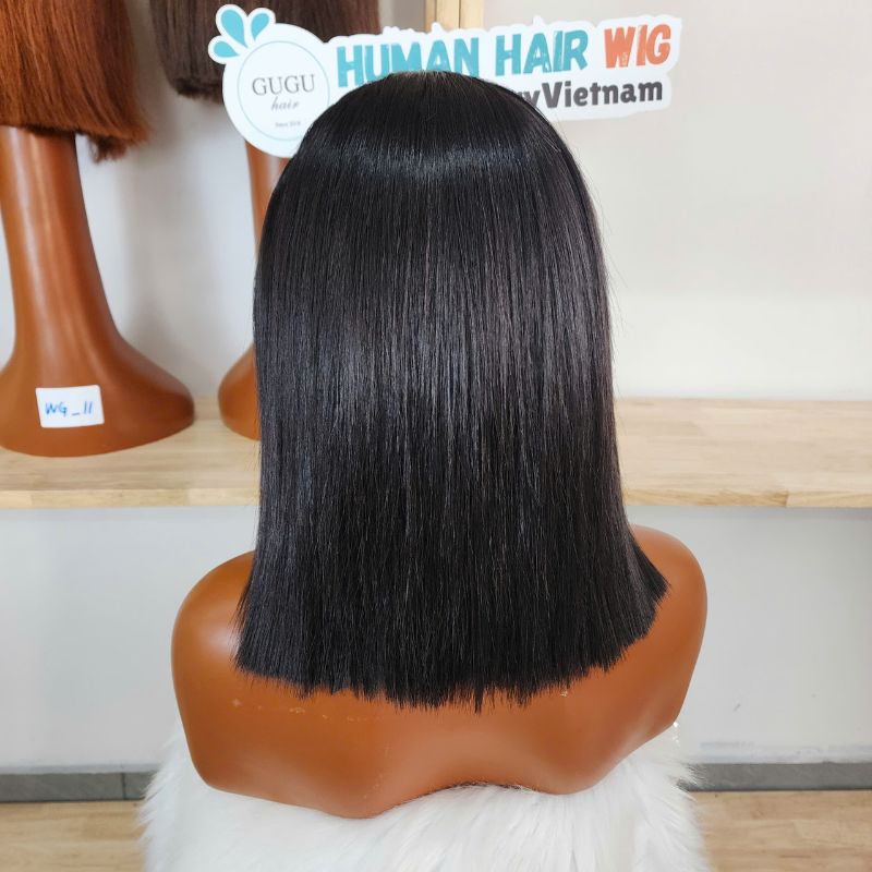 Glueless Bone straight 13x4 Frontal Lace Ready to Go Bob Wig