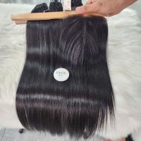 Natural Black Bone Straight Hair Weft - Human Hair Extensions
