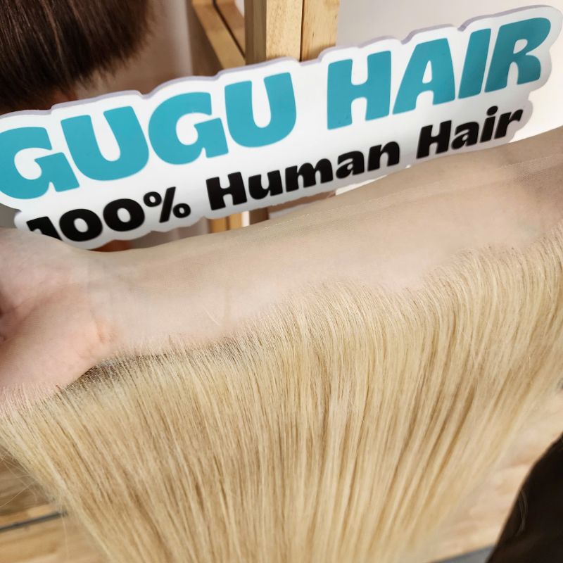 GUGU HAIR – Raw Vietnamese Human Hair Wig 118 Premium 13x4 HD Lace Frontal - Luxury Blonde Straight Human Hair