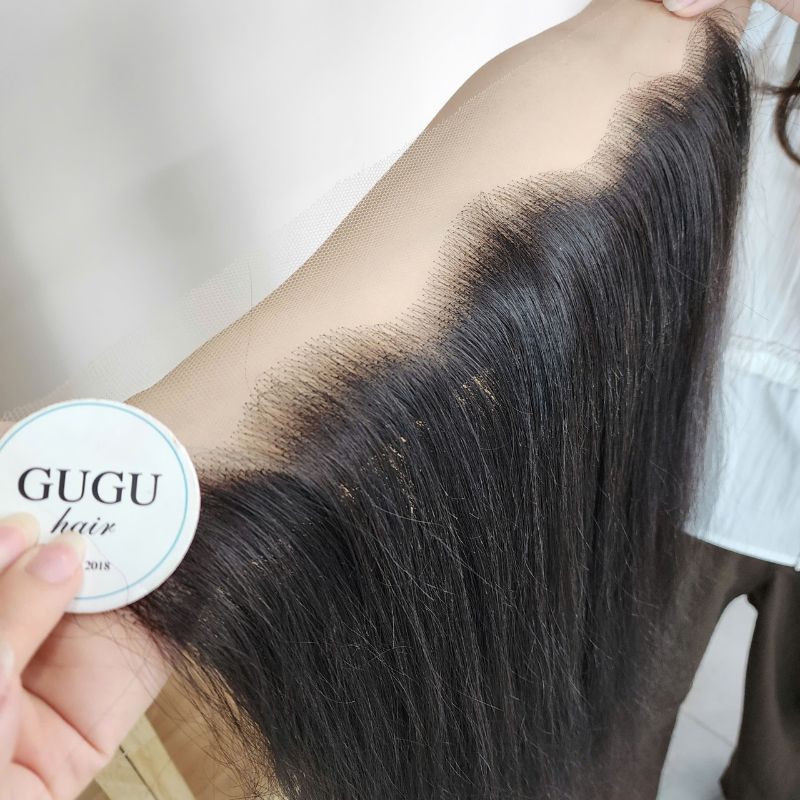 GUGU HAIR – Raw Vietnamese Human Hair Wig 116 Premium Black 13x4 HD Lace Frontal - Luxury Natural Straight Human Hair