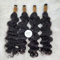 Raw Indian Curly Bulk 100% Human Braiding Hair _ Vietnamese Human Hair 4 Raw Indian Curly Hair | Virgin Remy Indian Curly Hair | Raw Curly Hair