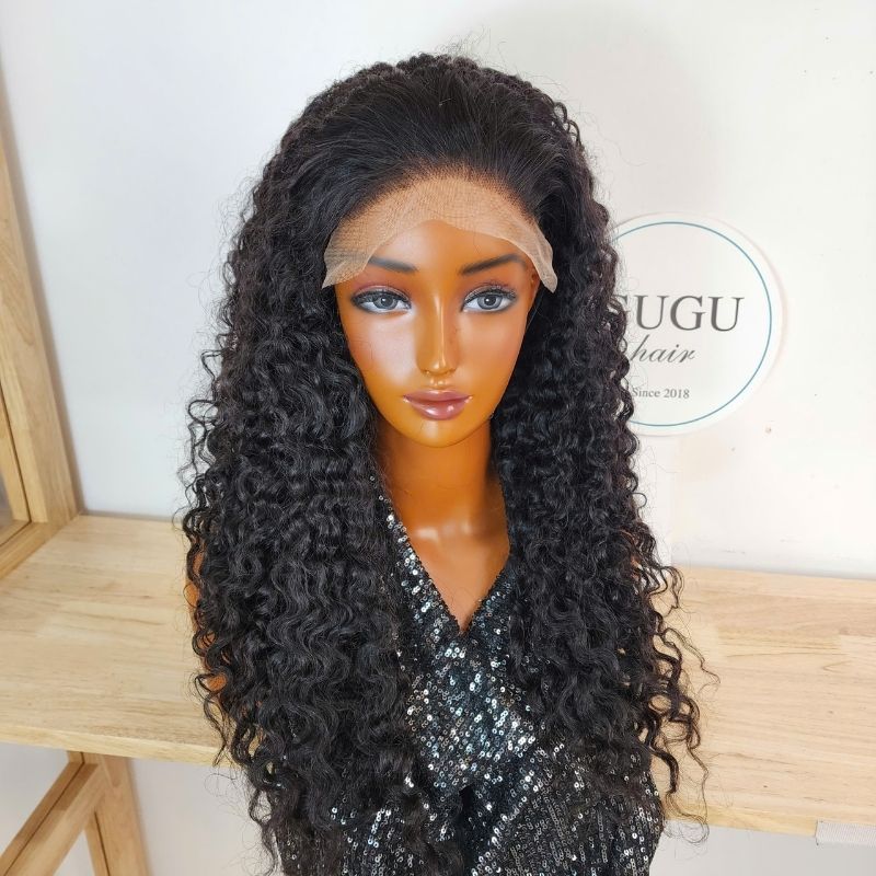 Vietnamese Hair 94 Burmese Curly Wig, Wear and Go Glueless 360 Lace Wig