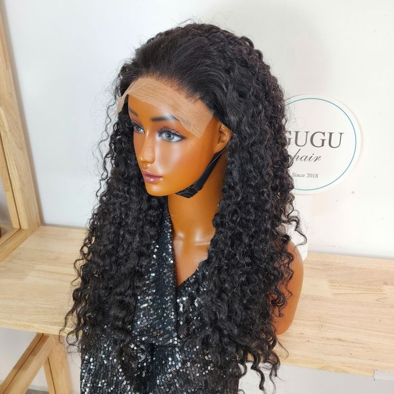 Vietnamese Hair 93 Burmese Curly Wig, Wear and Go Glueless 360 Lace Wig