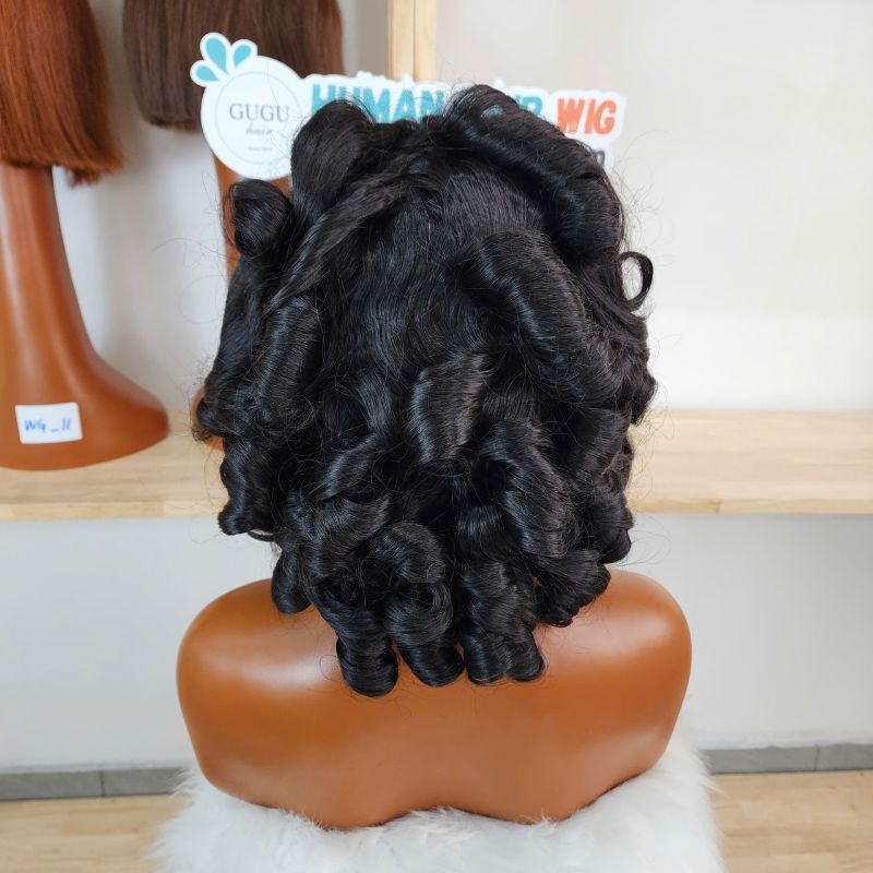 Vietnamese Egg Curly Human Hair Wigs – 100% Raw Vietnamese Hair_Best Price 4 Bouncy Wavy Egg Curl Wig Frontal 13x4 - Vietnamese Raw Hair