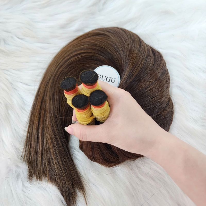 Best Quality Brown Color_100% Vietnamese Raw Hair Straight