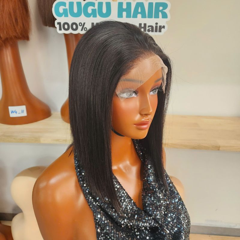 Buy Bob Wigs – Human Hair Glueless HD Lace Bob Wigs for Sale 8 Natural Black Bob Wig - Human Hair Wig