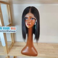 14-inch straight bob lace front wig