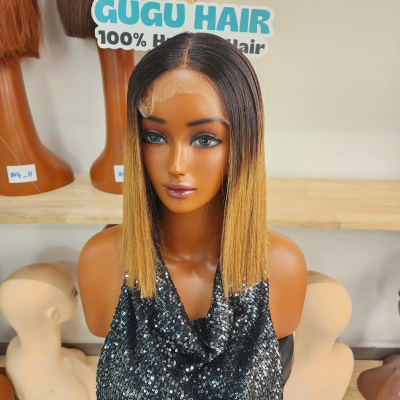 Buy Bob Wigs – Human Hair Glueless HD Lace Bob Wigs for Sale 5 Ombre Highlight Bob Wig Human Hair HD Lace Closure 5x5