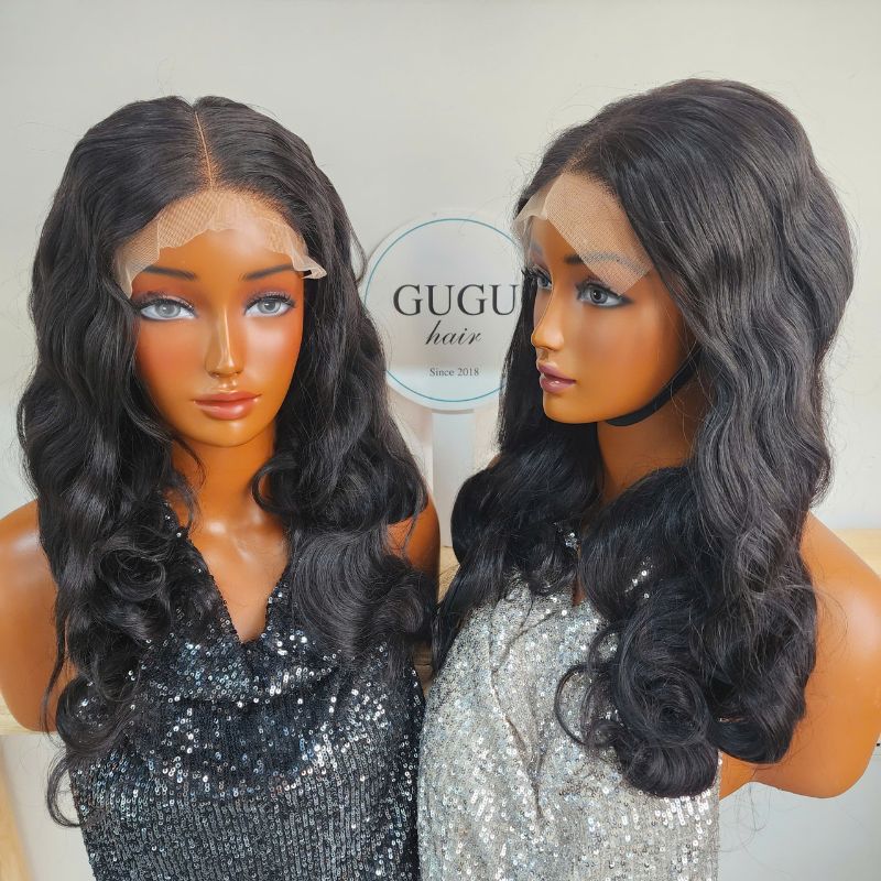 Vietnamese Hair 59 18-20 Inch Natural Black Body Wave Human Hair Wig
