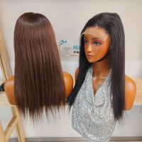 18 Inches SDD Bone Straight 200g with 5x5 Closure - GUGU HAIR – Premium Virgin Human Hair Wig