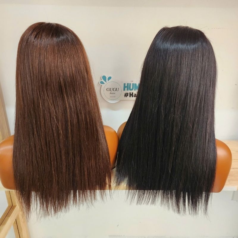 18 Inches SDD Bone Straight 200g with 5x5 Closure - GUGU HAIR – Premium Virgin Human Hair Wig