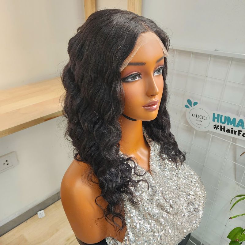 18 Inch Natural Black Body Wave - Vietnamese Human Hair Wig
