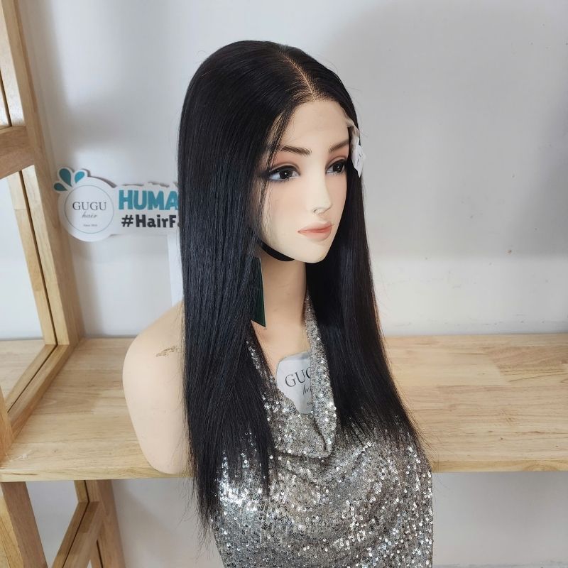 20 inch Bone Straight Raw Hair Wig