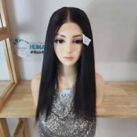 20 inch Bone Straight Raw Hair Wig
