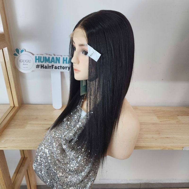 20 inch Bone Straight Raw Hair Wig