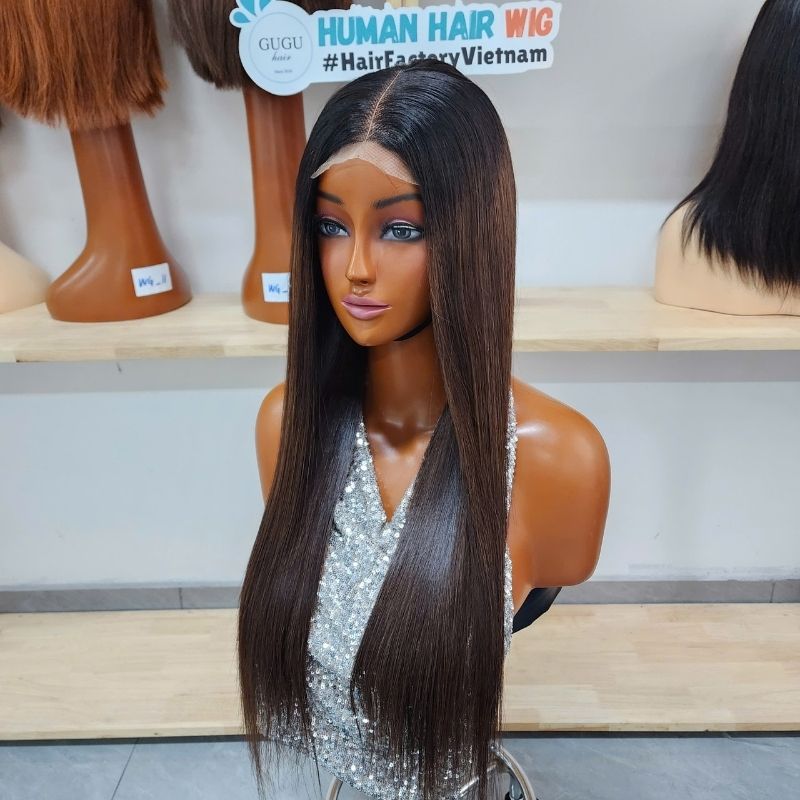 Bone Straight Human Hair Wigs Lace Sdd Vietnam, Lace Wig