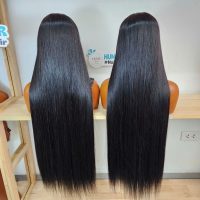 34 Inch Bone Straight 13x4 Lace Front Human Hair Wigs